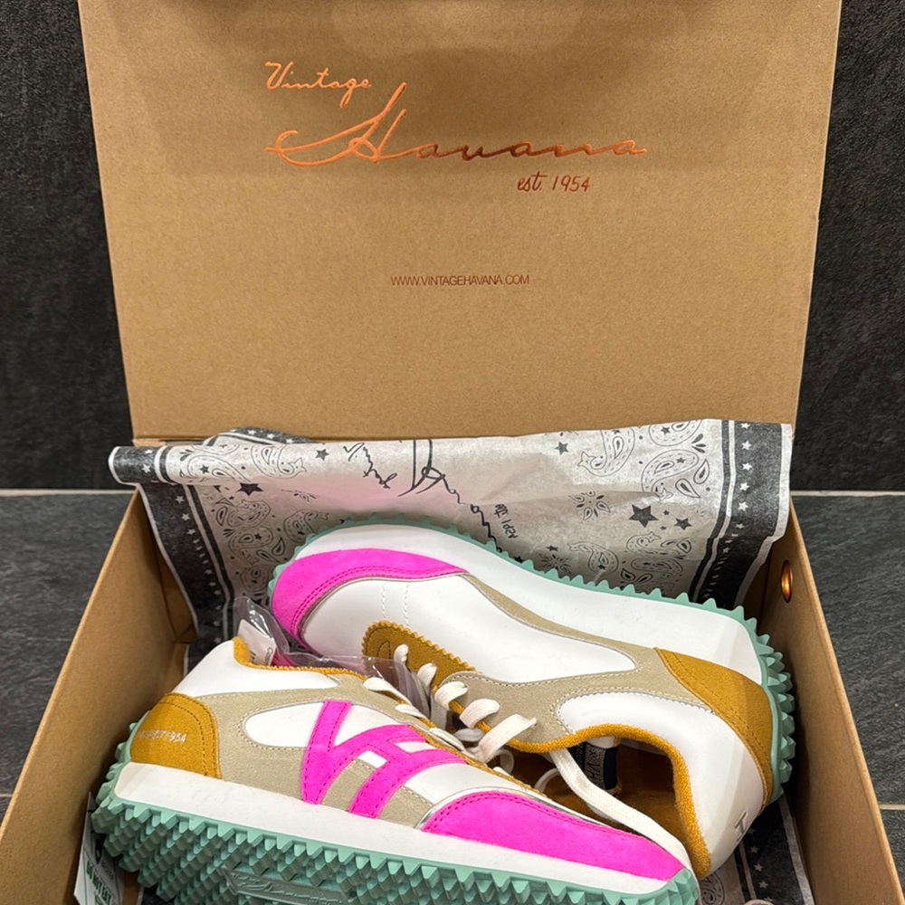 Vintage Havana Pink and Tan Sneakers
